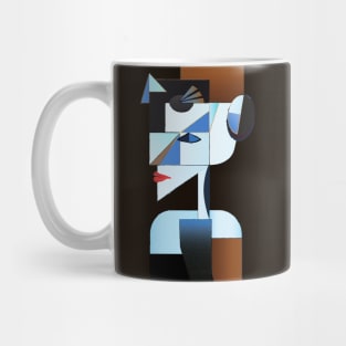 Cubist Abstract Woman Illustration Mug